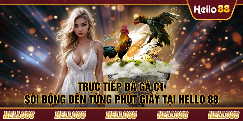 Trực tiếp đá gà C1 - Sôi động đến từng phút giây tại Hello 88