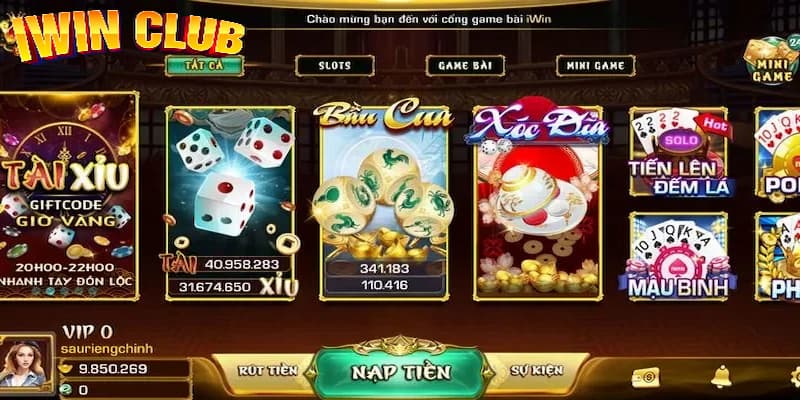 Chia sẻ các sảnh chơi game IWIN CLUB cực hot