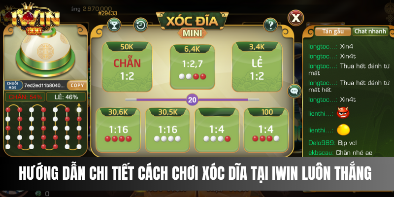 Hướng dẫn chi tiết cách chơi xóc dĩa tại IWIN luôn thắng